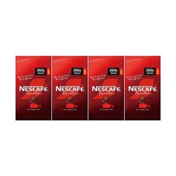 ネスカフェ エクセラ 詰替 360g インスタントコーヒー 4個セット ネスカフェ エクセラ 詰替 360g インスタントコーヒー 4個セット