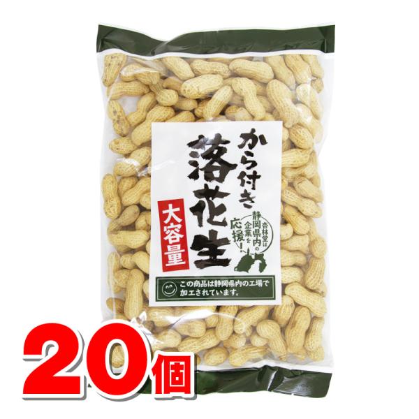 豆久商店 から付き落花生 342g ×20個 ○ : 杏林堂ヤフー店 - 通販