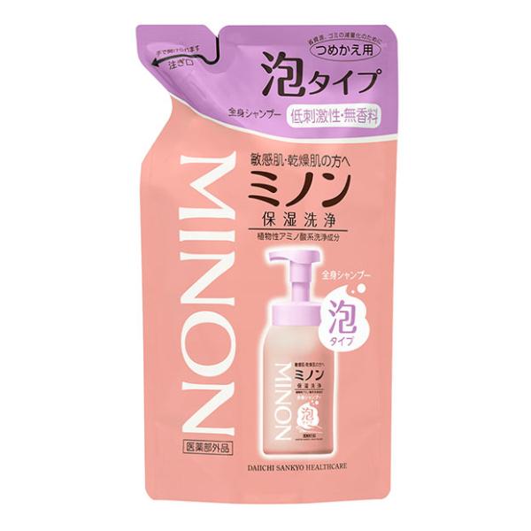 他サイト： 【医薬部外品】 第一三共ヘルスケア ミノン 薬用 全身シャンプー 泡タイプ 詰替 400mL ★の商品画像