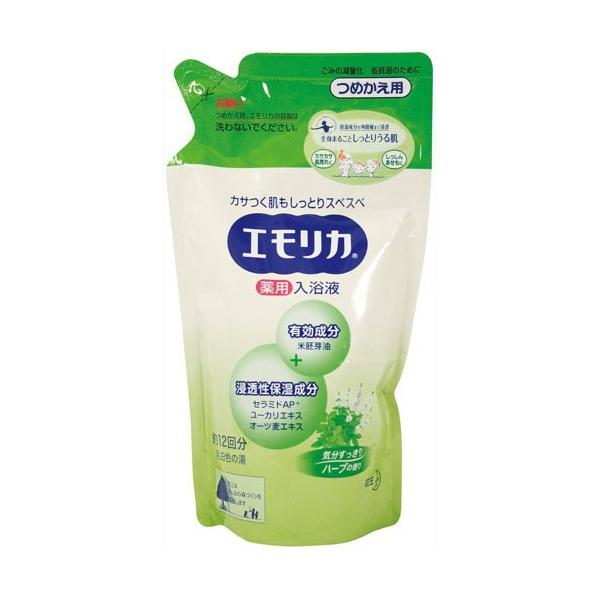 医薬部外品 花王 エモリカ 薬用スキンケア入浴液 ハーブの香り つめかえ用 360ml 詰め替え用 入浴剤 杏林堂paypayモール店 通販 Paypayモール