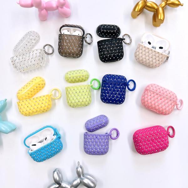 airpods pro ケース 韓国 第2世代 ケース airpods ケース airpods 第3世代 第4世代 ケース PC ビジュー キラキラ シンプル リング おしゃれ かわいい
