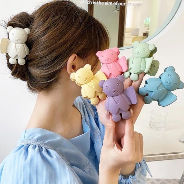 当店だけの限定モデル ♡数量限定♡ヘアクリップ マット調 くすみ ミルクティー りぼん バンズクリップ ♡数量限定♡ヘアクリップ マット調 くすみ ミルクティー りぼん バンスクリップ