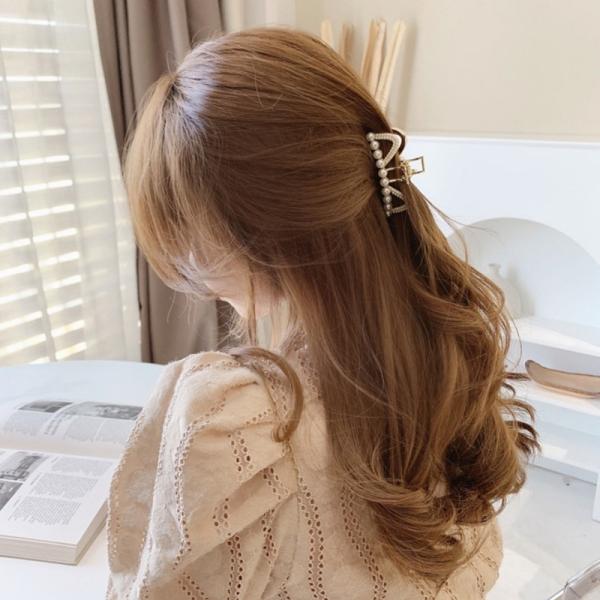 バンスクリップ ヘアアクセサリー 韓国 小さめ パール ゴールド 猫耳 シンプル ハーフアップ ヘアクリップ ヘアピン レディース 女性 髪留め 簡単 おしゃれ Accessory Shop Eclan 通販 Yahoo ショッピング