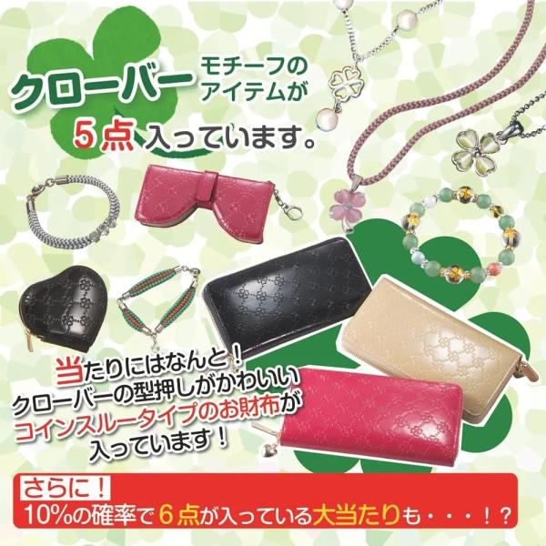 数量限定50セット 幸運のクローバーがいっぱい福袋 5点入り クローバー