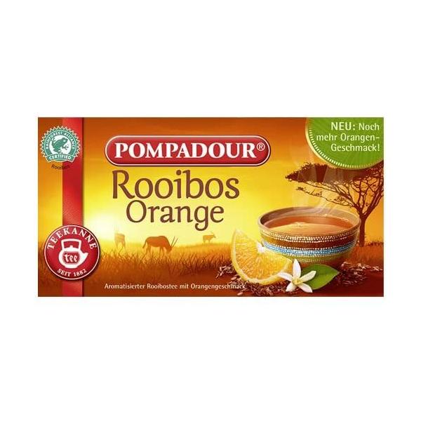 ポンパドール ルイボスティー スウィートオレンジ 1箱 (1.75g×20TB) ×5箱セット ドイツ産 ティーバッグ 紅茶 POMPADOUR