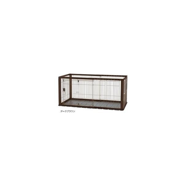 リッチェル 木製スライドペットサークル ワイド (犬小屋・ケージ リッチェル 木製スライドペットサークル ワイド (犬小屋・ケージ