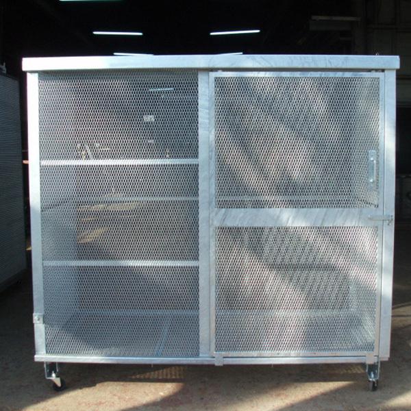 ゴミステーション 堀井鉄工 スライド扉タイプ BX-ZS1R(細網目