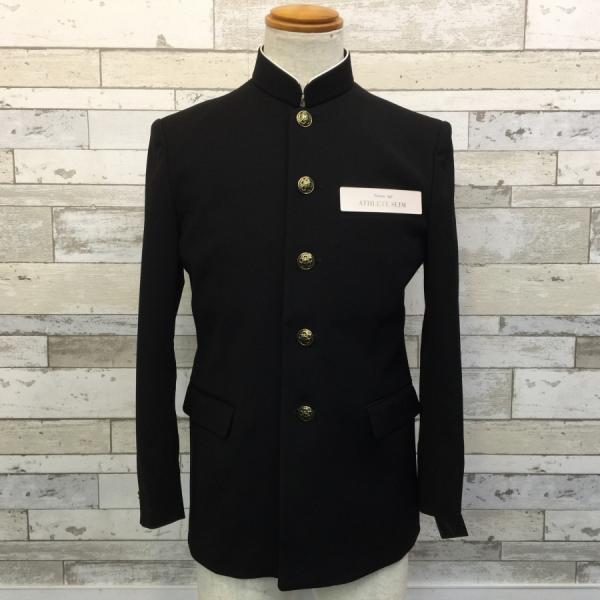 わけあり品 詰襟学生服 165A ベンクーガー ATHLETE SLIM ポリエステル100％ ストレッチ ナノ撥水加工 丸洗いOK　中学生　高校生　学ラン