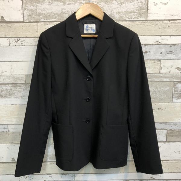 【ランクB】シングルスーツ　Beauty Wash　165A　スリムシルエット　黒　ウール50％　ストレッチ　丸洗いOK　中学生　高校生　中古制服　中古学生服