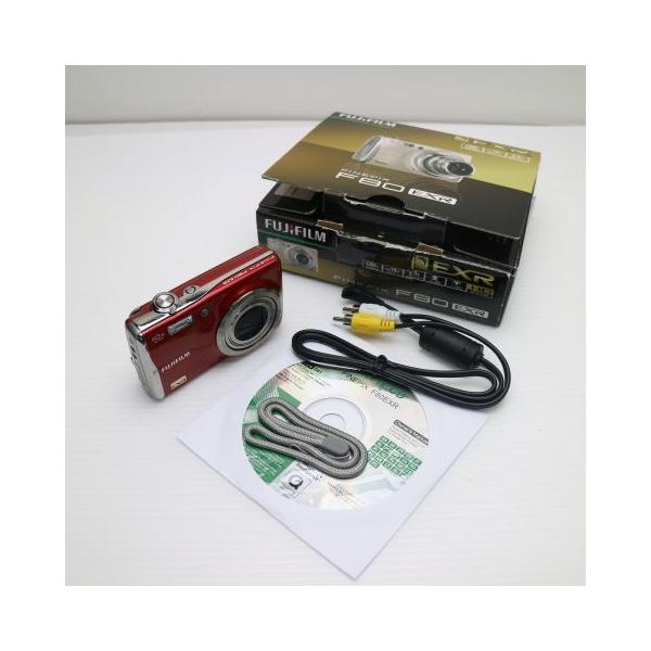 良品中古 FinePix F80EXR レッド 即日発送 FUJIFILM デジカメ デジタル