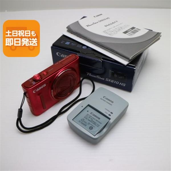 新品同様 PowerShot SX610 HS レッド 即日発送 コンデジ Canon 本体