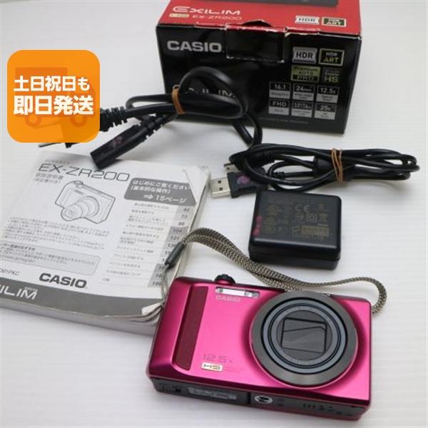 新品同様 EX-ZR200 レッド 即日発送 デジカメ CASIO デジタルカメラ