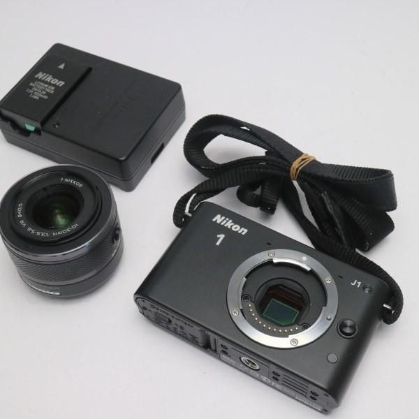 新品同様 Nikon 1 J1 標準ズームレンズキット ブラック ミラーレス一眼 安心保証 即日発送 ニコン 結婚祝い 中古本体 本体