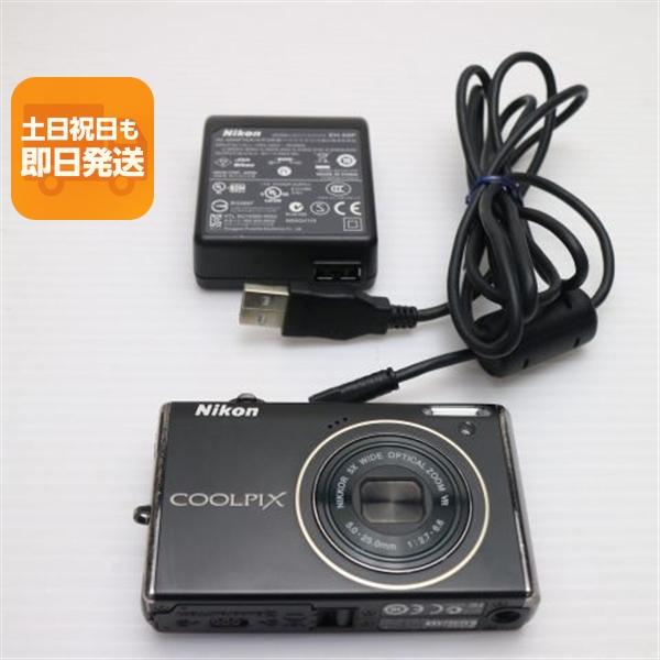 良品中古 COOLPIX S640 ディープブラック 即日発送 Nikon デジカメ