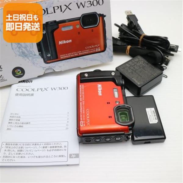 良品中古 COOLPIX W300 オレンジ 中古 Nikon あすつく 土日祝発送OK