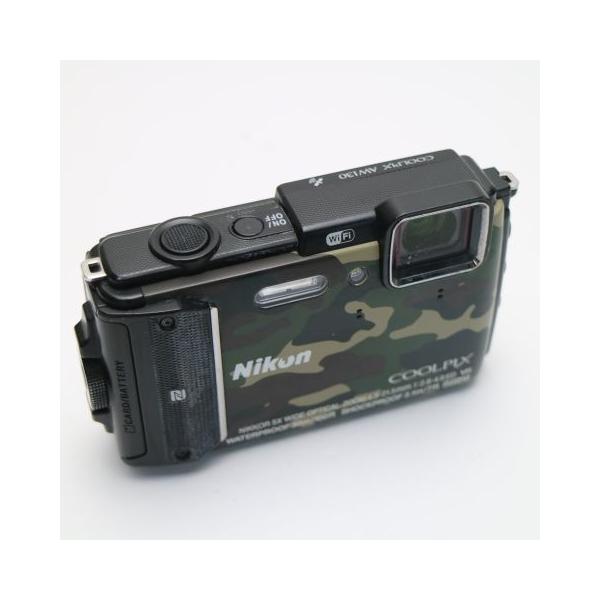 美品 COOLPIX AW130 カムフラージュグリーン 即日発送 コンデジ
