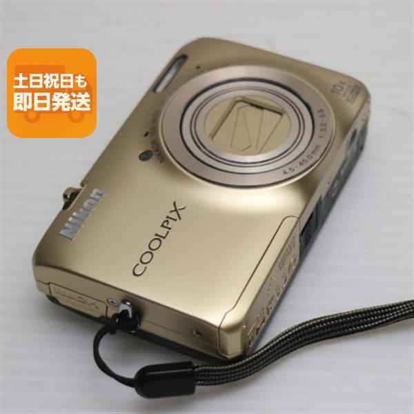 新品同様 COOLPIX S6300 エレガントゴールド 即日発送 デジカメ Nikon