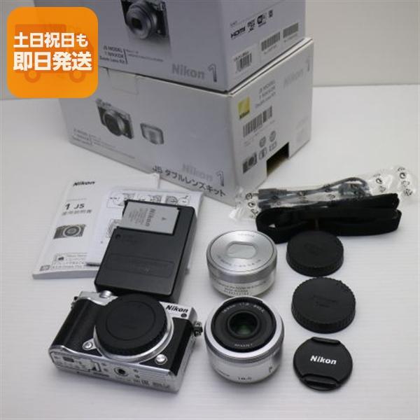 美品 Nikon 1 J5 ダブルレンズキット シルバー 即日発送 ミラーレス