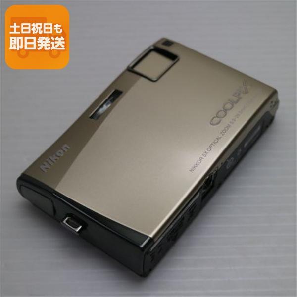 新品同様 COOLPIX S60 リッチゴールド 即日発送 Nikon デジカメ
