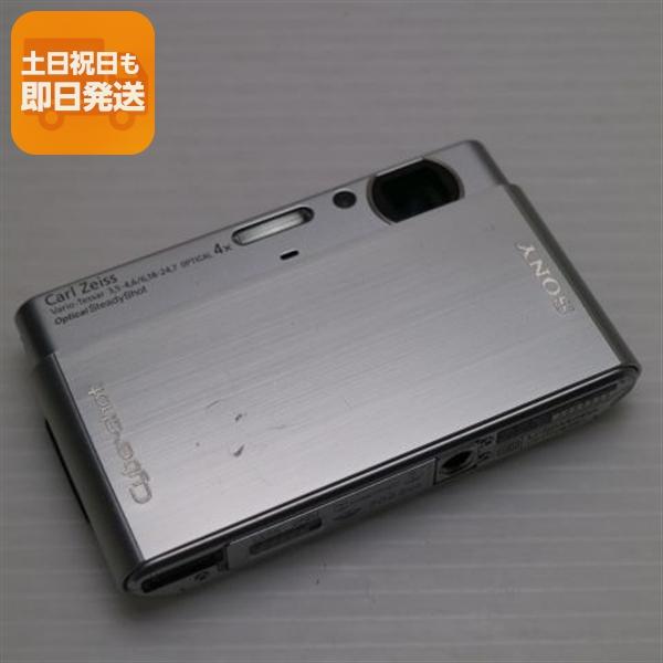 良品中古 Cyber-shot DSC-T77 シルバー 即日発送 SONY デジカメ