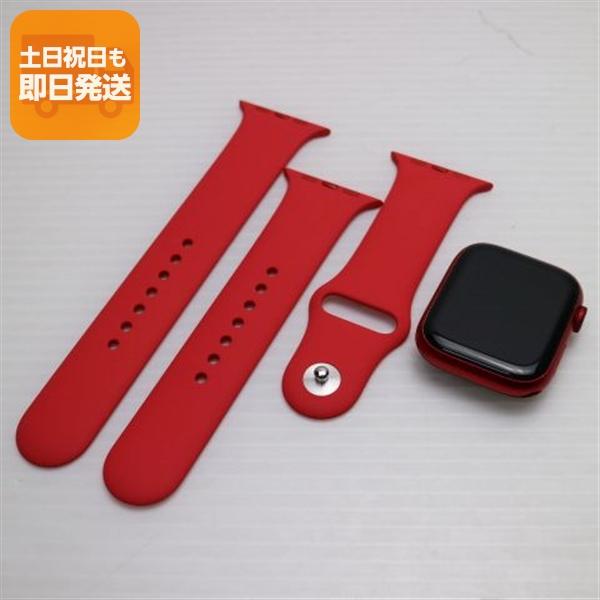 美品 Apple Watch Series8 45mm GPS+Cellular セルラー レッド スマホ 