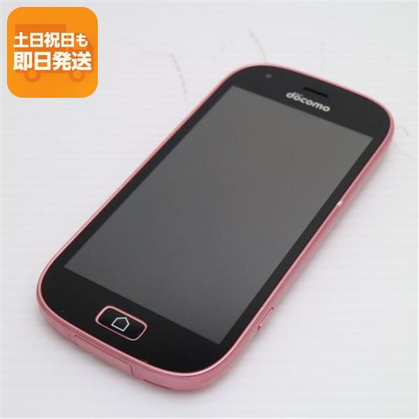 美品 F-03K らくらくスマートフォン me ピンク スマホ 即日発送 白ロム