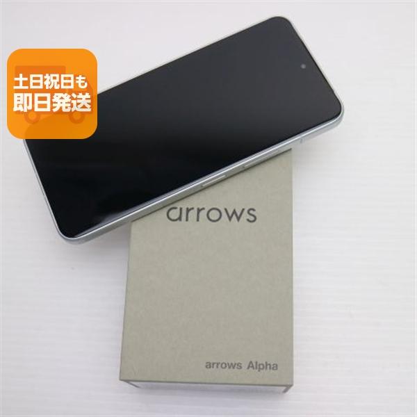 新品未使用 SIMフリー arrows Alpha ホワイト スマホ 富士通 即日発送