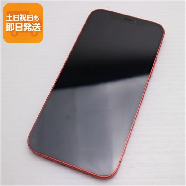 超美品 SIMフリー iPhone12 64GB レッド 即日発送 スマホ 白ロム Apple
