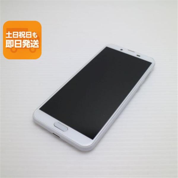 美品 SH-01L AQUOS sense2 シルキーホワイト スマホ 本体 白ロム 中古