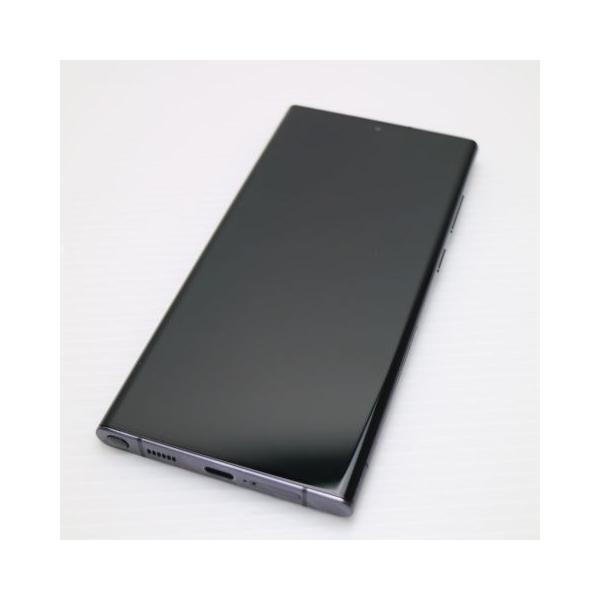美品 Galaxy S22 Ultra SC-52C ファントムブラック スマホ 白ロム 中古