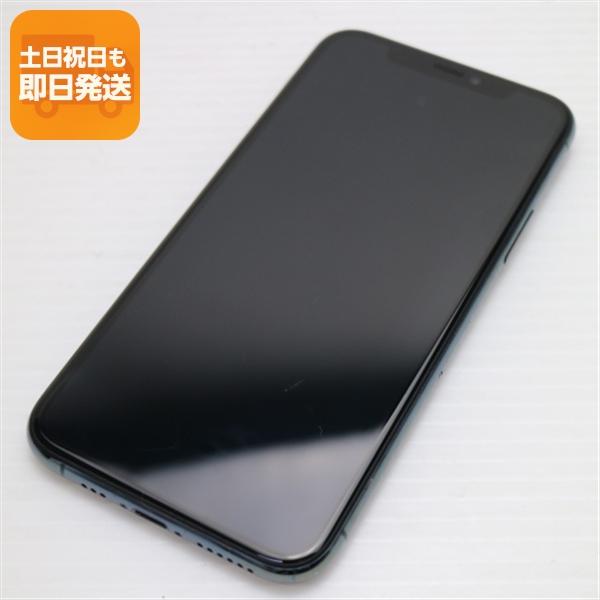 美品 SIMフリー iPhone 11 Pro 64GB ミッドナイトグリーン スマホ 本体 