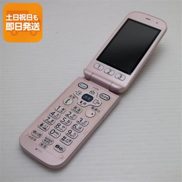 美品 F-01G らくらくホン ベーシック4 ピンク 即日発送 ガラケー