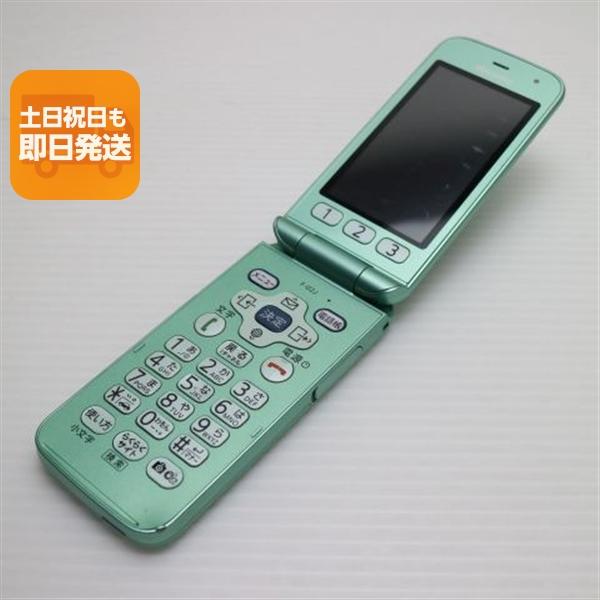 Docomo　F-02J　らくらくホン　グリーン　ネットワーク利用制限○ 良品中古 F-02J らくらくホン ミントグリーン 即日発送 ガラケー