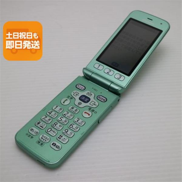 美品 F-02J らくらくホン ミントグリーン 即日発送 ガラケー DoCoMo