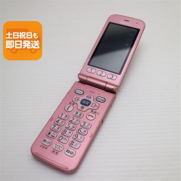 美品 F-02J らくらくホン ピンク 即日発送 ガラケー DoCoMo 富士通