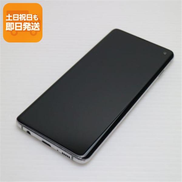 美品 SCV41 Galaxy S10 プリズムホワイト スマホ 本体 白ロム 中古