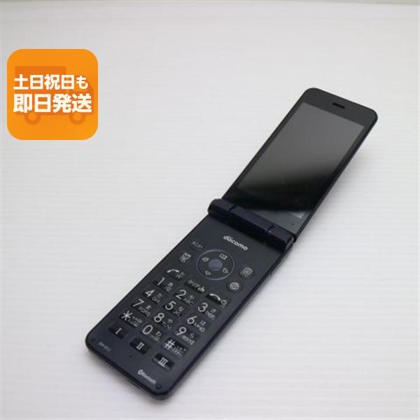 良品中古 SH-01J AQUOS ケータイ ブルーブラック 即日発送 ガラケー