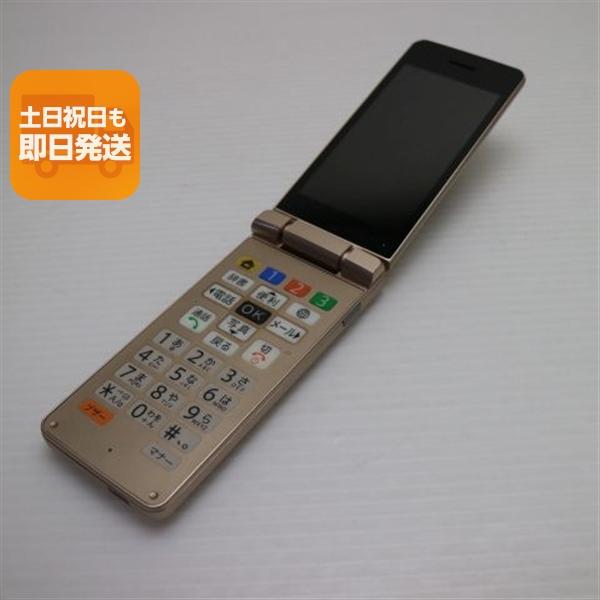 美品 A207SH かんたん携帯11 ゴールド SOFTBANK ガラケー SHARP 即日発送 あすつく 土日祝発送OK