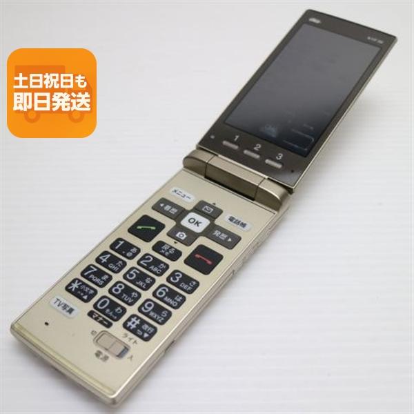 KYF36 ゴールド 新品未使用 本体 充電器付き 中古 au KYF36 かんたんケータイ ゴールド 即日発送 ガラケー KYOCERA