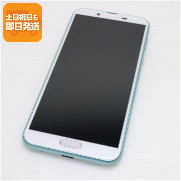 超美品 SHV43 AQUOS sense2 アイスグリーン スマホ 本体 白ロム 中古