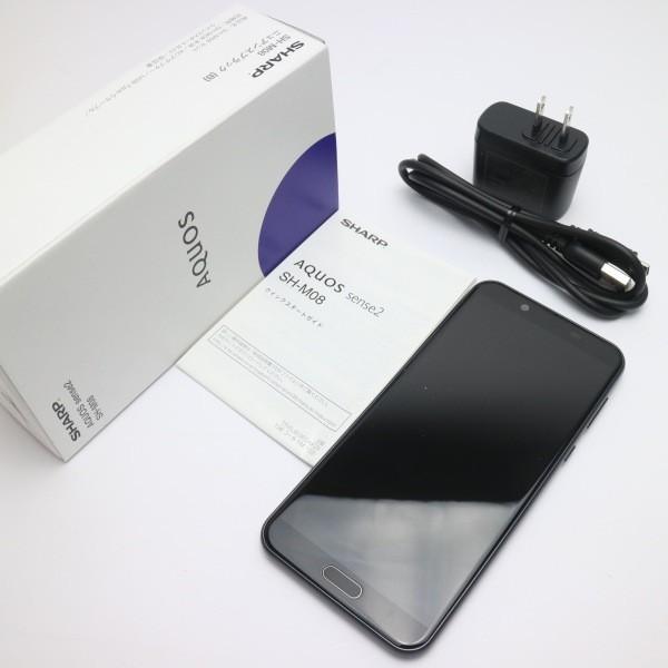 新品同様 Sh M08 Aquos Sense2 ニュアンスブラック 本体 スマホ 白ロム タイムセール 中古