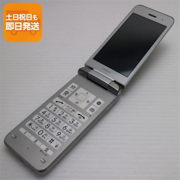 DIGNO ガラケー ワイモバイル NP903KC シルバー 良品中古 903KC Y!mobile DIGNO ケータイ3 シルバー 白ロム 中古 あす