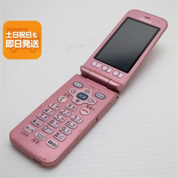 超美品 F-02J らくらくホン ピンク 即日発送 ガラケー DoCoMo 富士通