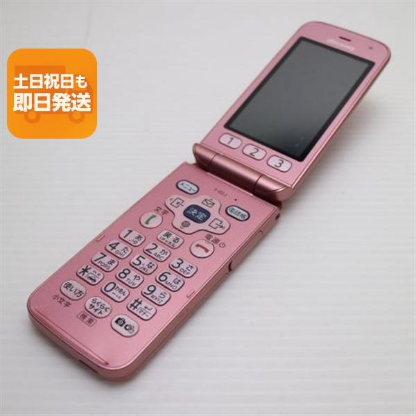 良品中古 F-02J らくらくホン ピンク 即日発送 ガラケー DoCoMo 富士通
