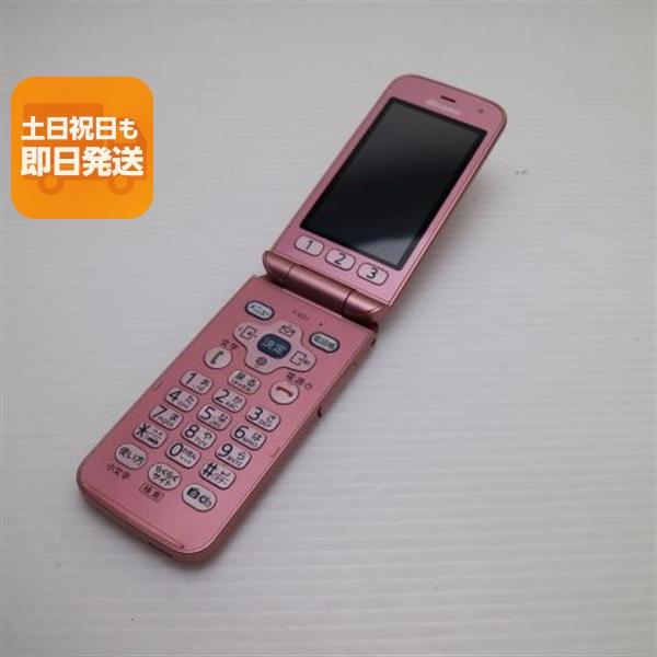 超美品 F-02J らくらくホン ピンク 即日発送 ガラケー DoCoMo 富士通