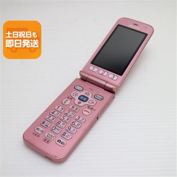超美品 F-02J らくらくホン ピンク 即日発送 ガラケー DoCoMo 富士通