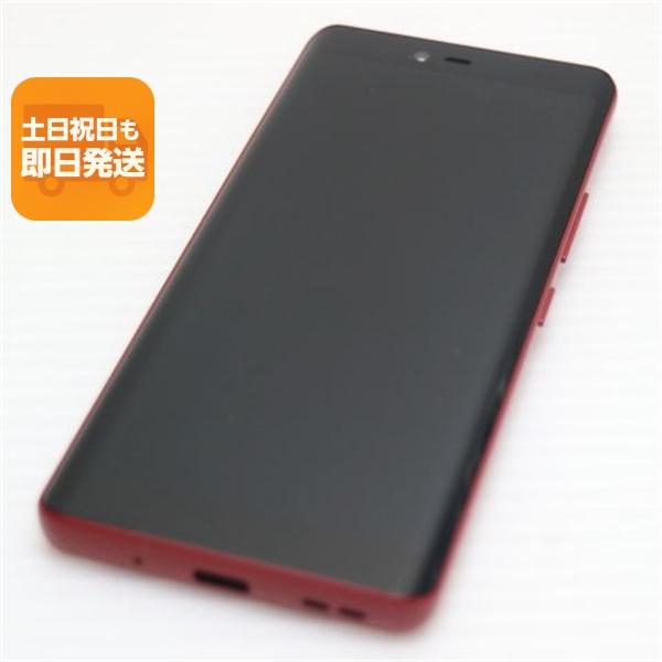 新品同様 SIMフリー Rakuten Hand 5G クリムゾンレッド スマホ 白ロム