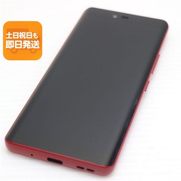 新品同様 SIMフリー Rakuten Hand 5G クリムゾンレッド スマホ 白ロム
