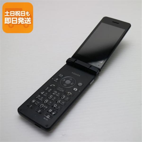 良品中古 A205SH AQUOS ケータイ4 ブラック SOFTBANK ガラケー SHARP