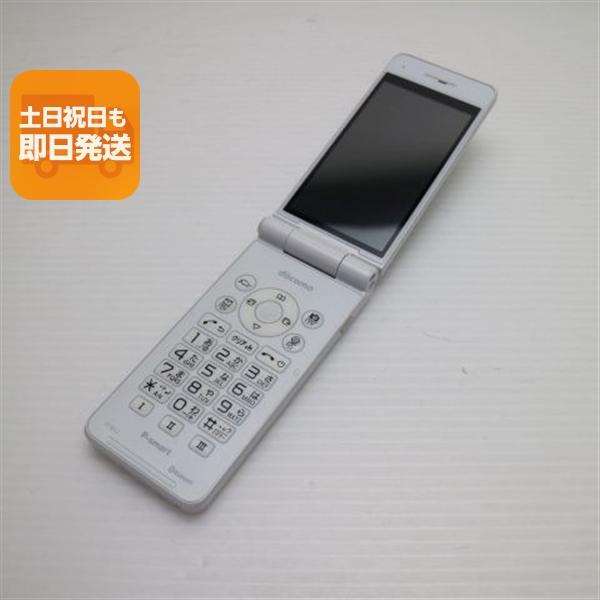 超美品 P-01J P-smart ケータイ ホワイト 即日発送 ガラケー DoCoMo
